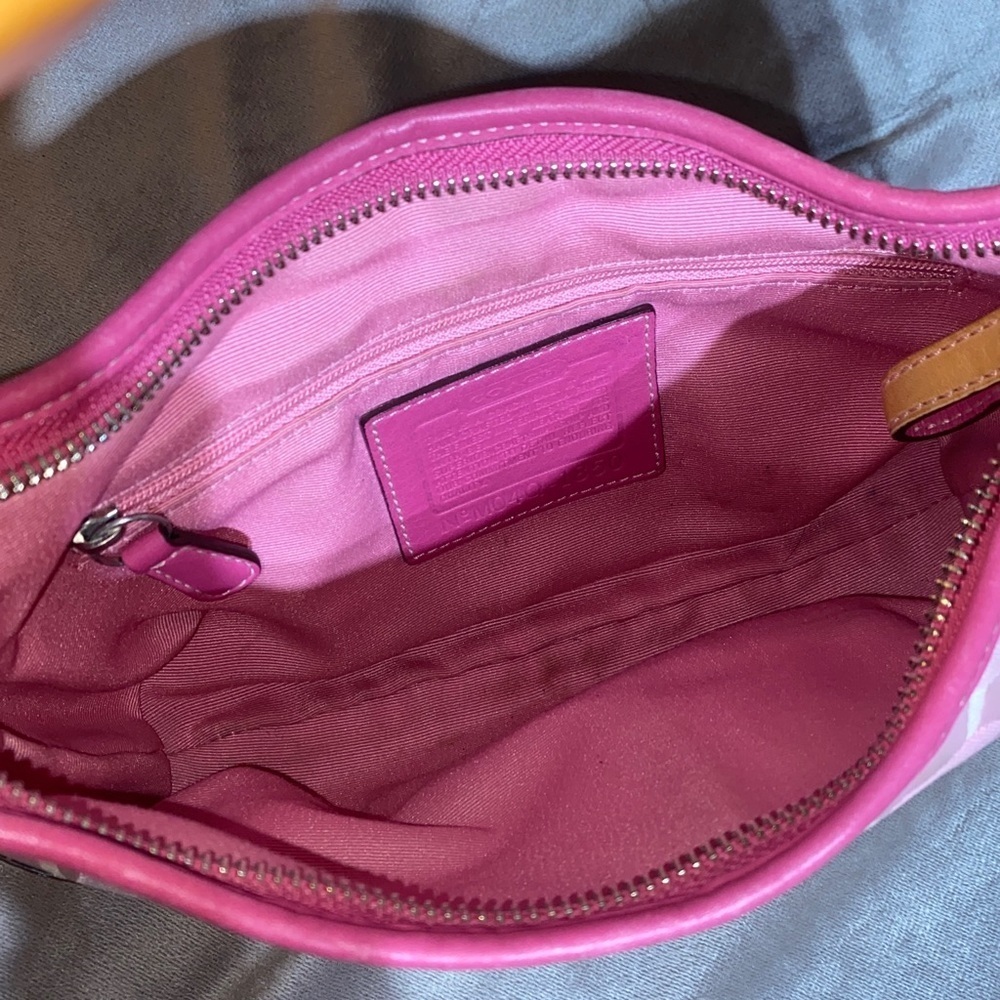 Y2K Coach Pink Optic Soho Hobo Shoulder Bag - Picture 10 of 14